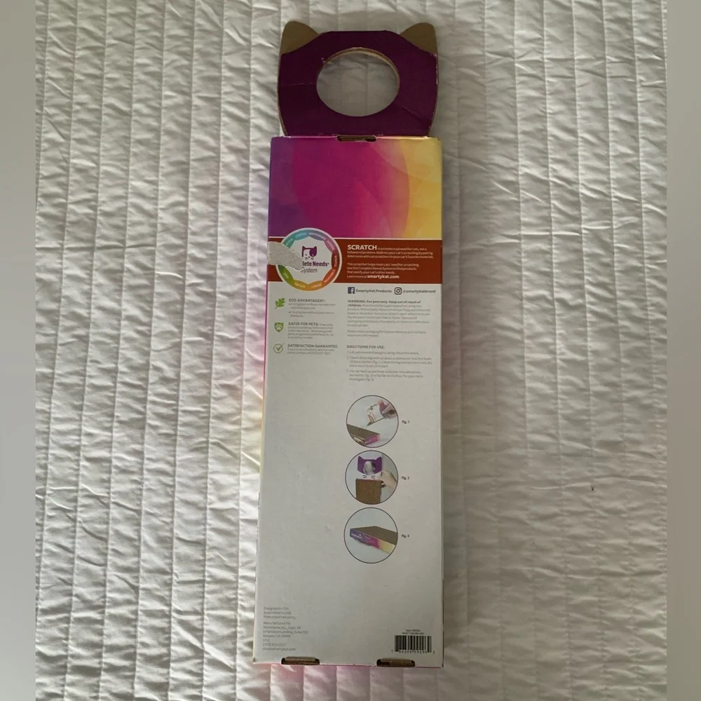 SmartyKat Corrugated Cardboard Scratcher Cats Pets